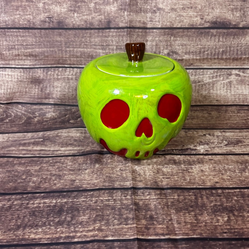 Disney Villains Evil Queen Poison Apple Iridescent Snow White Cookie Jar